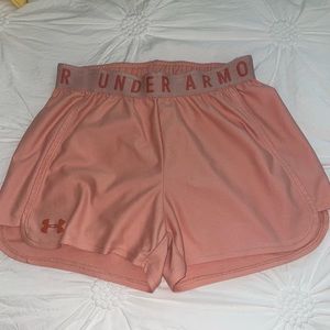 Pink Under Armour shorts